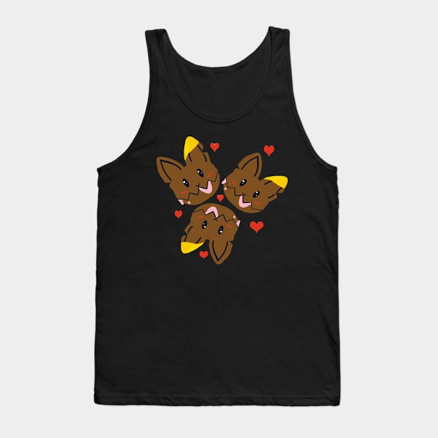 Chocolate Bun Bun Tank Top by Joyouscrook